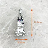 Bulldog Crown Pendant 925 Sterling Silver Fine Jewelry Dog Gift
