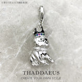 Bulldog Crown Pendant 925 Sterling Silver Fine Jewelry Dog Gift