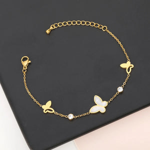 Butterfly Anklet Women Foot Jewelry Summer Beach Bracelet Leg Strap Bohemian