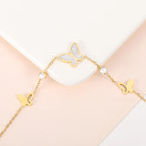Butterfly Anklet Women Foot Jewelry Summer Beach Bracelet Leg Strap Bohemian
