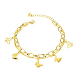 Butterfly Double-Layer Steel Bracelets Gift