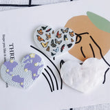 Butterfly Love Heart Pendant Acrylic Charm Necklace