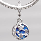 Butterfly Passport Family Book Locket 925 Silver Charms Bracelet DIY Jewelry