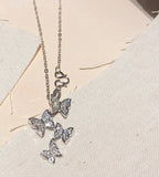 Butterfly Pendant AAAAA zircon cz 925 sterling silver Statement Wedding Pendants
