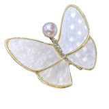 Butterfly Brooch Natural Mother-of-Pearl Freshwater Coat Pin