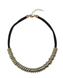 CCB Beads Multilayer Leather Chain Choker Necklace for Women
