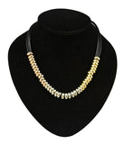 CCB Beads Multilayer Leather Chain Choker Necklace for Women