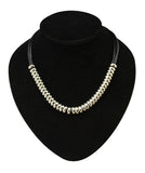 CCB Beads Multilayer Leather Chain Choker Necklace for Women