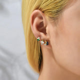 CZ Zircon Small Cartilage Earring Set Crystal Stud Earrings for Women