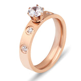 Zirocn Stainless Steel Wedding Band Rings for Women