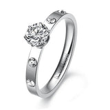 Zirocn Stainless Steel Wedding Band Rings for Women