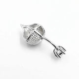 925 Silver Belly Button Ring 14G CZ Navel Piercing Bird Body Jewelry