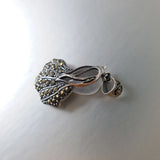 Cabbage Thai Silver Necklace Pendant 925 Silver Vintage Pendant for Women