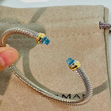 Cable Bracelet for Valentine's Day