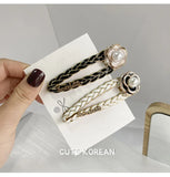 Camellia Flower Plush Pearl Hair Clips Hairpins Headwear Hair Accessories