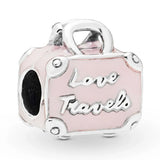 925 Sterling Silver Camera Aeroplane Christmas Train Charm Beads