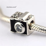 Camera Charm With CZ for 925 Silver Bracelets - Jewelry Making