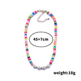 Kids Choker Necklace Candy Beads Faux Pearls