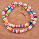 Kids Choker Necklace Candy Beads Faux Pearls