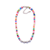 Kids Choker Necklace Candy Beads Faux Pearls