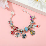 Crystal Dog Girl Cartoon Beads Bracelet DIY Heart Bracelets Fine Jewelry