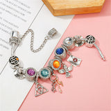 Crystal Dog Girl Cartoon Beads Bracelet DIY Heart Bracelets Fine Jewelry