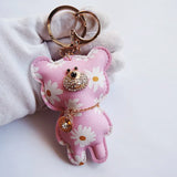 Cute Bear PVC Keychain Bag Charm Keyring Trinket Animal Key Chain