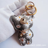 Cute Bear PVC Keychain Bag Charm Keyring Trinket Animal Key Chain