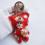 Cute Bear PVC Keychain Bag Charm Keyring Trinket Animal Key Chain