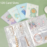 Cartoon Jewelry Storage Book Transparent Dustproof Display Bags