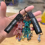 Bear Doll Acrylic Keychain Schoolbag Pendant Bag Ornament Car Keychain Gift