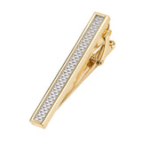 Geometric Carved Tie Clip for Men's Suit Shirt
