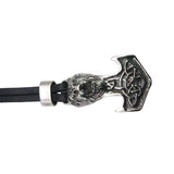 Stainless Steel Lion Leather Bracelet Double Wrap Bangles Men Women