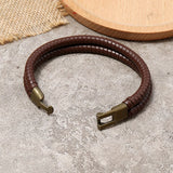Vintage Leather Rope Bracelet Charm Wrap Bangle