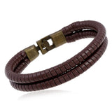 Vintage Leather Rope Bracelet Charm Wrap Bangle