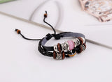 Casual Women Crystal Beads Bracelet Wrap Vintage Multi-layer