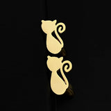 Cat Box Cufflinks for Men Women Shirt Sleeve Buckle Clasp Wrist Clip