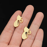 Cat Box Cufflinks for Men Women Shirt Sleeve Buckle Clasp Wrist Clip