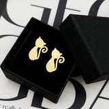 Cat Box Cufflinks for Men Women Shirt Sleeve Buckle Clasp Wrist Clip