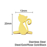 Cat Box Cufflinks for Men Women Shirt Sleeve Buckle Clasp Wrist Clip
