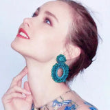 Crystal Earrings Long Bohemian Statement Jewelry Oorbellen