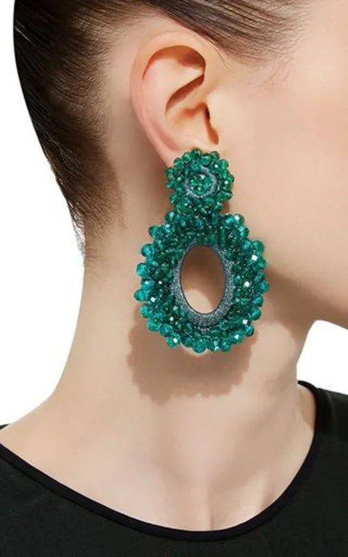 Crystal Earrings Long Bohemian Statement Jewelry Oorbellen