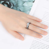 Heart Shaped Wedding Rings Zircon Engagement Jewelry