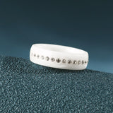 Zircon Ceramic Ring for Women Wedding Christmas