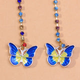 Butterfly Face Chain Crystal Jewelry for Women Party