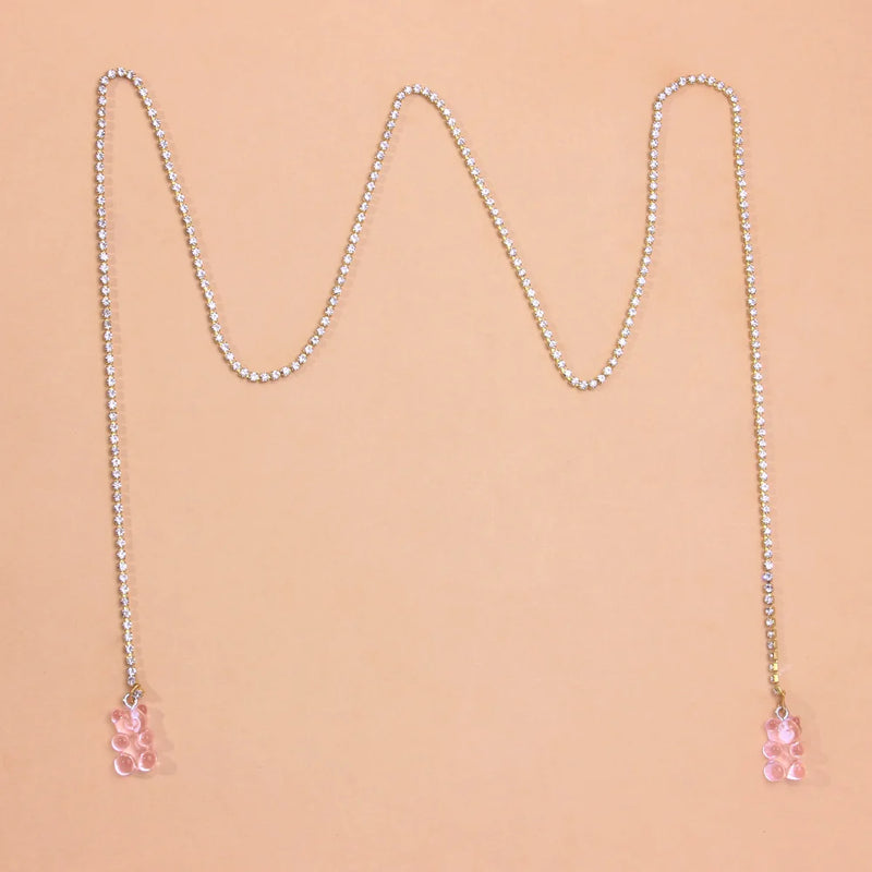 Butterfly Face Chain Crystal Jewelry for Women Party