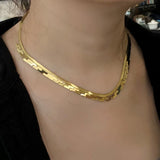 Stainless Steel Snake Choker Necklace for Women