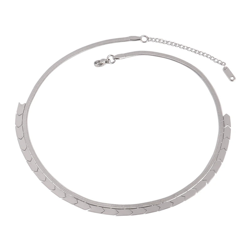 Stainless Steel Snake Choker Necklace for Women