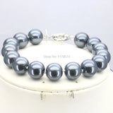 Gray Shell Pearl Bracelet - Christmas Wedding Gift