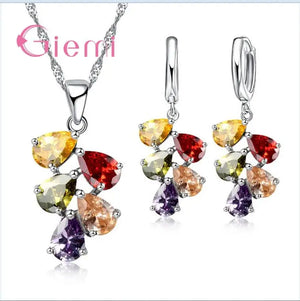 925 Sterling Silver Women Jewelry Sets Pretty For Female Partner